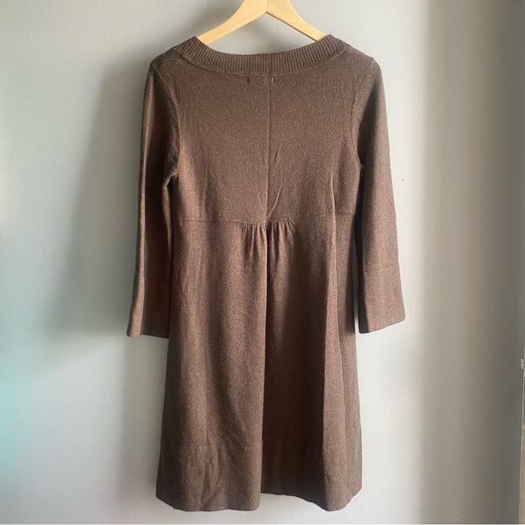 Vintage A-line Sweater Dress Bell Sleeves - Picture 2 of 9